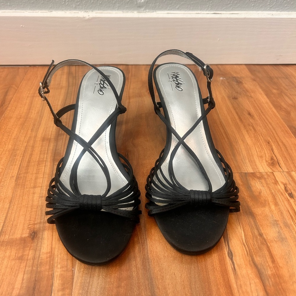 Vintage Black Strappy Sandals